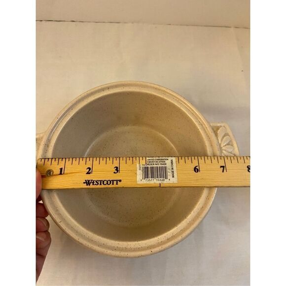 Mid century casserole with lid CA Usa Pottery beige - Picture 4 of 5